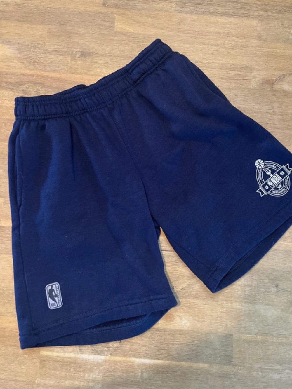 NBA Boys Navy Blue Logo Shorts